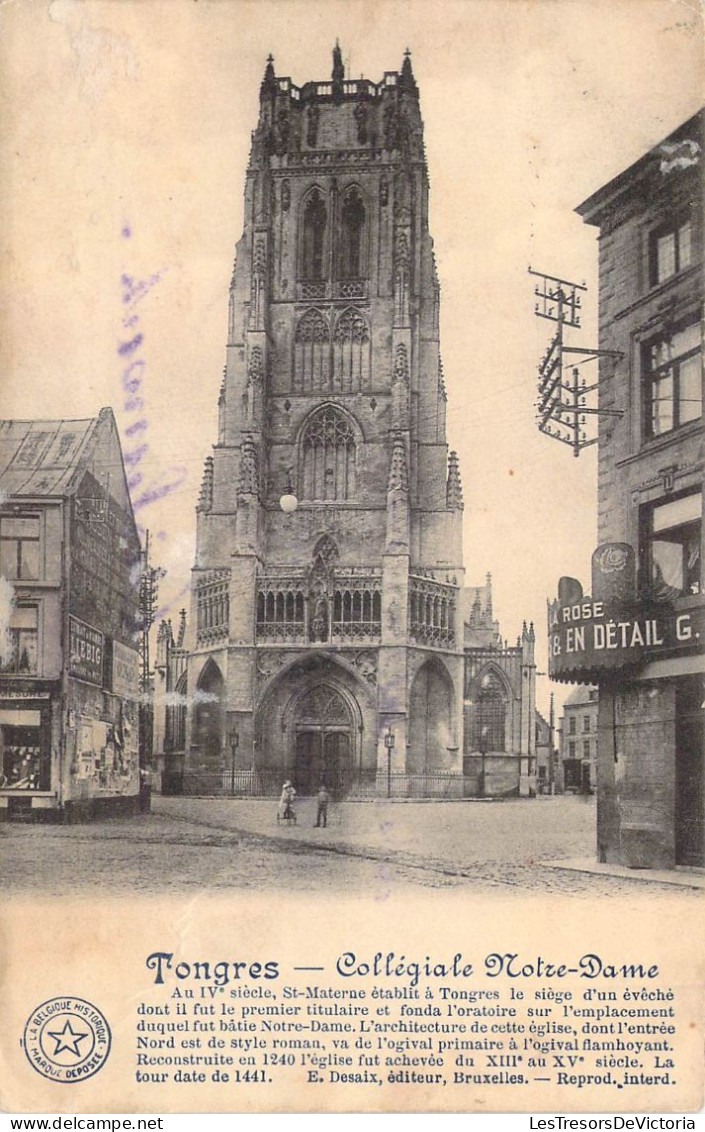 BELGIQUE - TONGRES - Collégiale Notre Dame - Editeur E Desaix - Carte Postale Ancienne - Tongeren