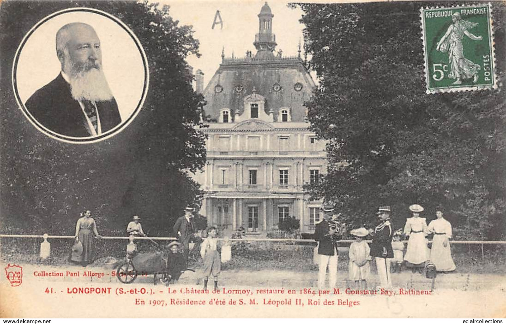 Longpont         91        Le Château De Lormot  Résidence D'été  De Léopold II Roi Des Belges          (voir Scan) - Autres & Non Classés