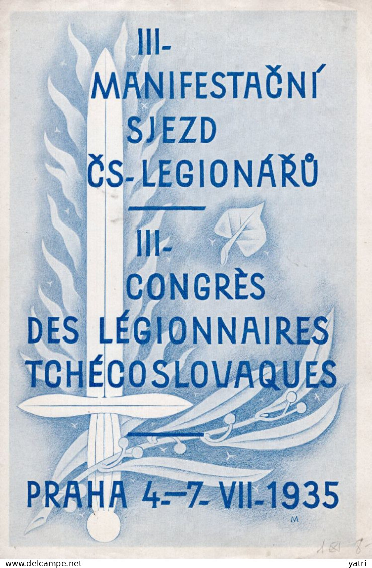 Cecoslovacchia (1935) - Manifestační Sjezd čsl. Legionářů A5 - Commemorative Sheets