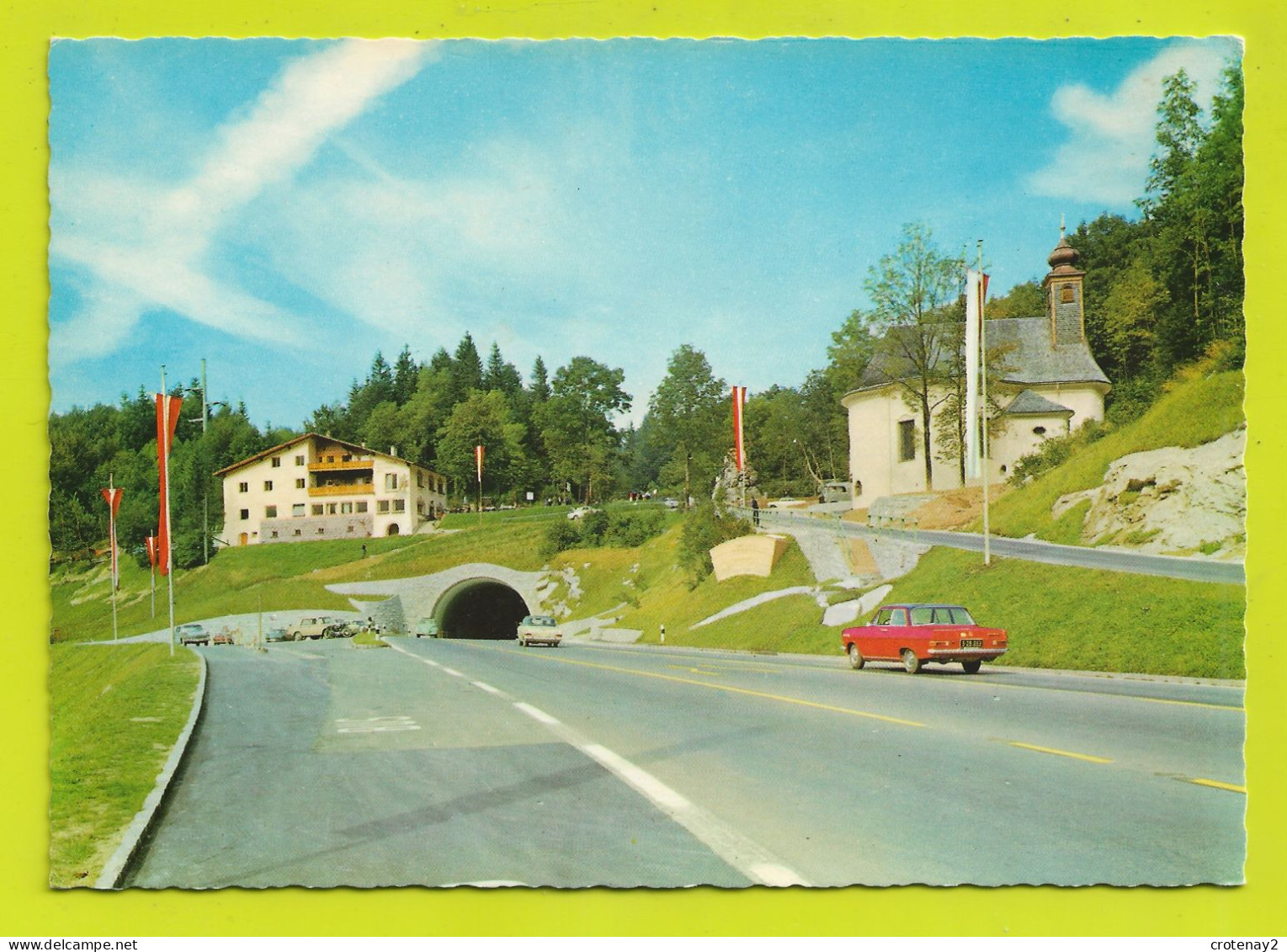 Salzbourg GOLLING PASS LUEG Mit Gasthof Passhöhe Und Maria Brunneck N°200 VOIR ZOOMS Autos OPEL VW Käfer VOIR DOS - Golling