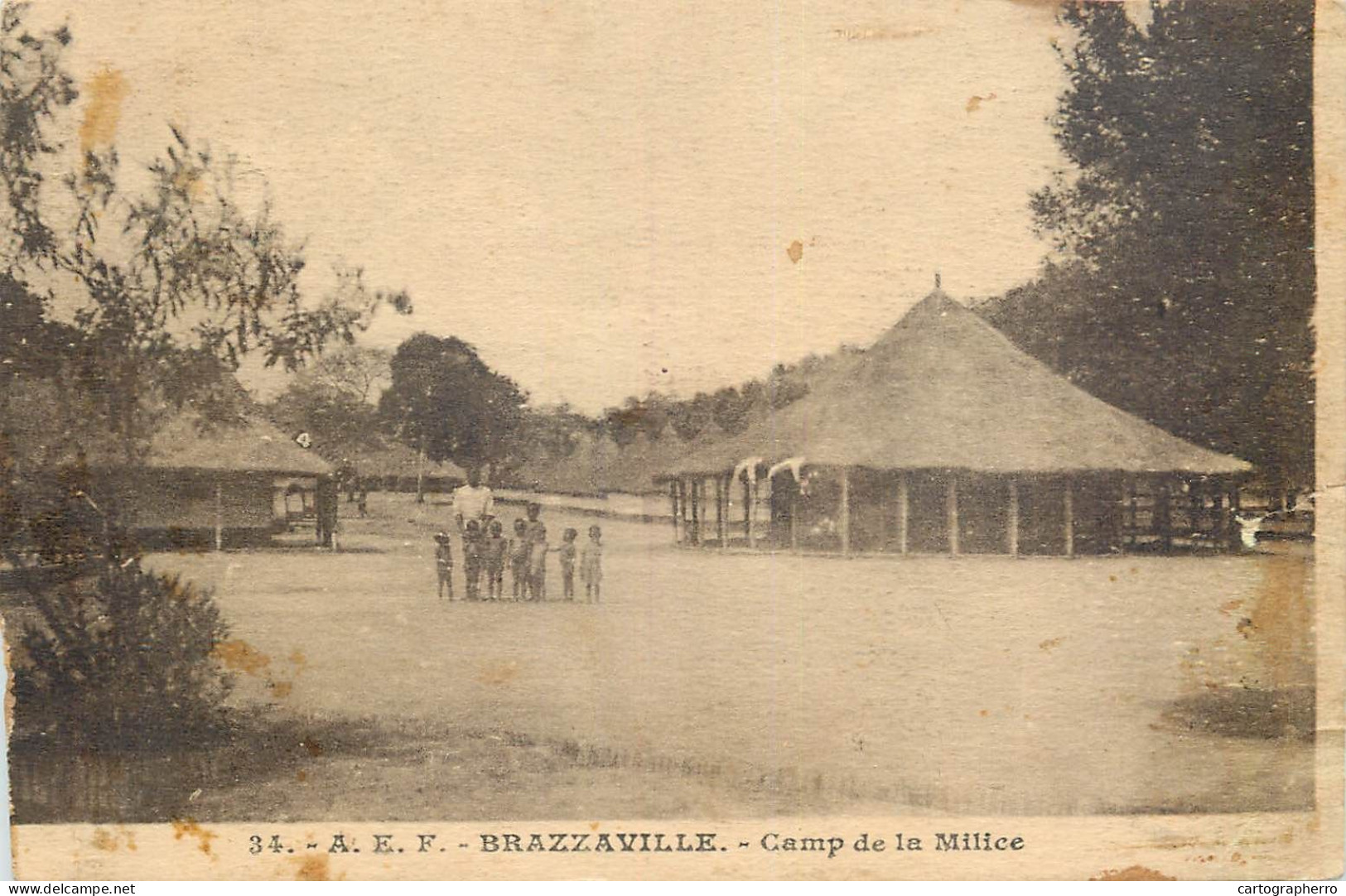 Congo Brazzaville AEF Camp De La Milice - Brazzaville