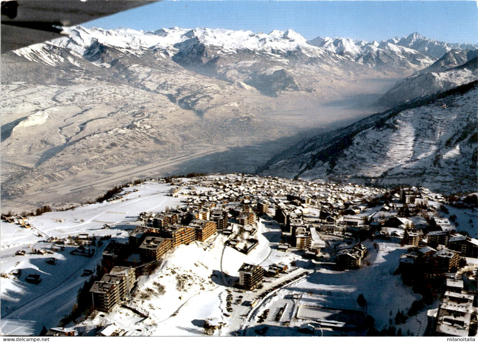 Vue D'avion De Nendaz-Station (46537) * 27. 3. 1988 - Nendaz