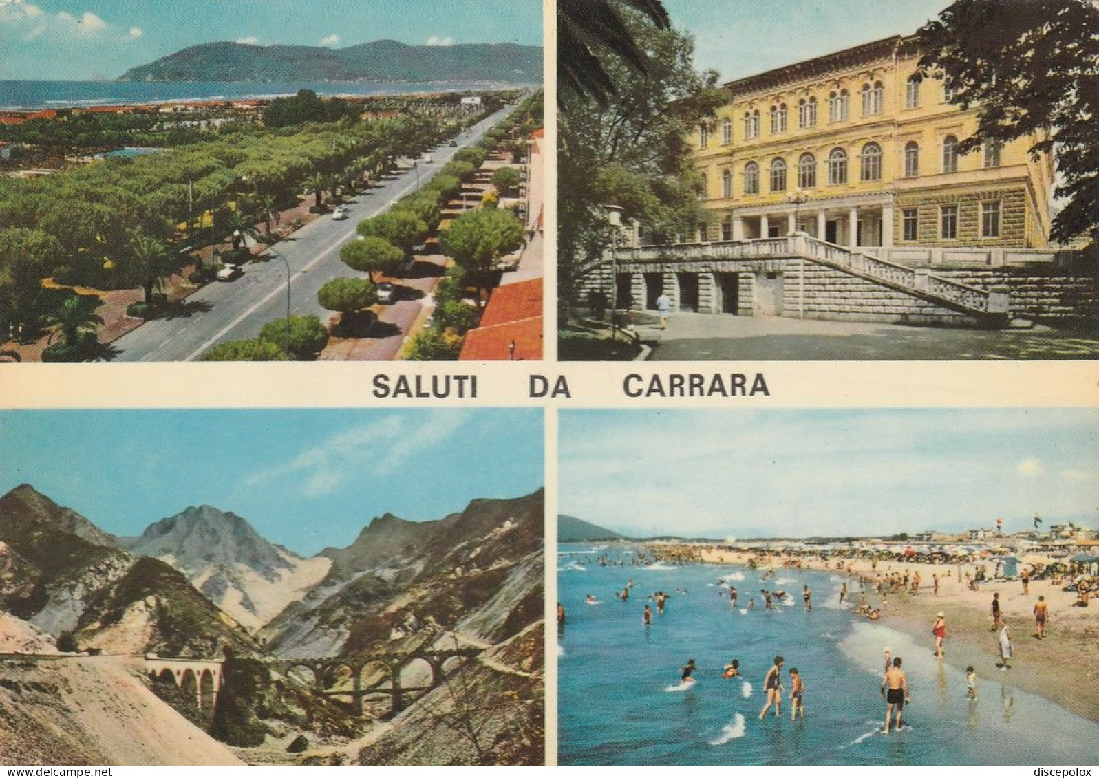 Z6259 Saluti Da Carrara - Panorama Vedute Multipla / Viaggiata 1970 - Carrara