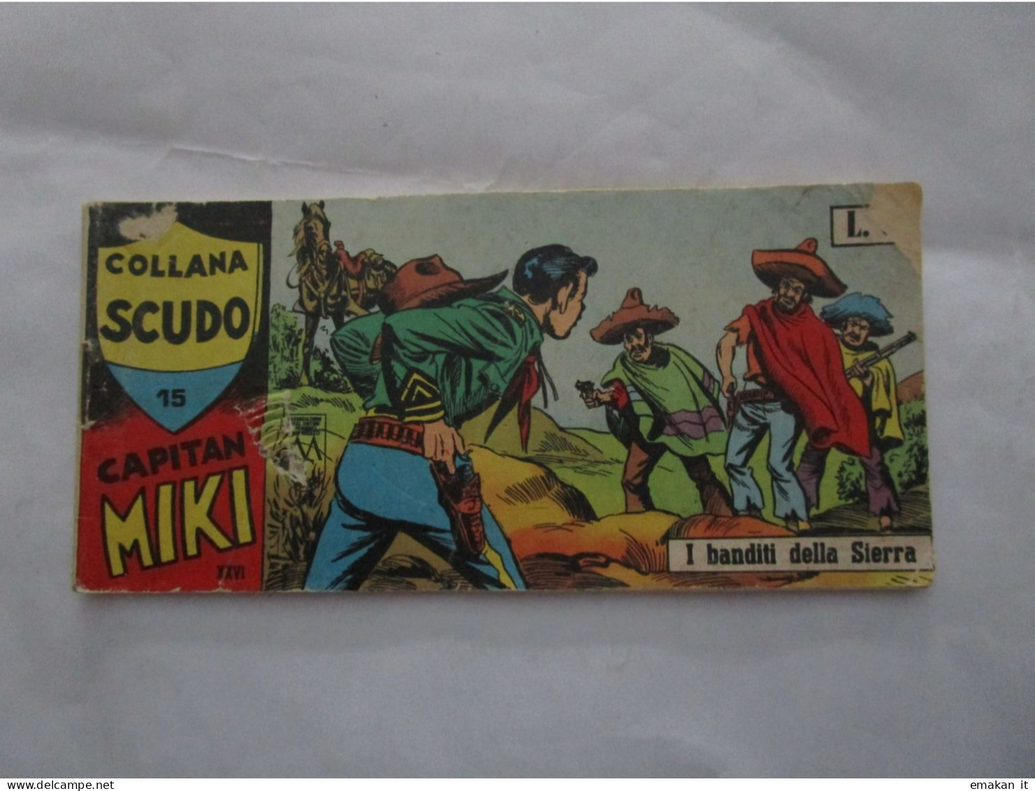 # STRISCIA COLLANA SCUDO CAPITAN MIKI  SERIE XXVI N 15 / 1963 - Prime Edizioni