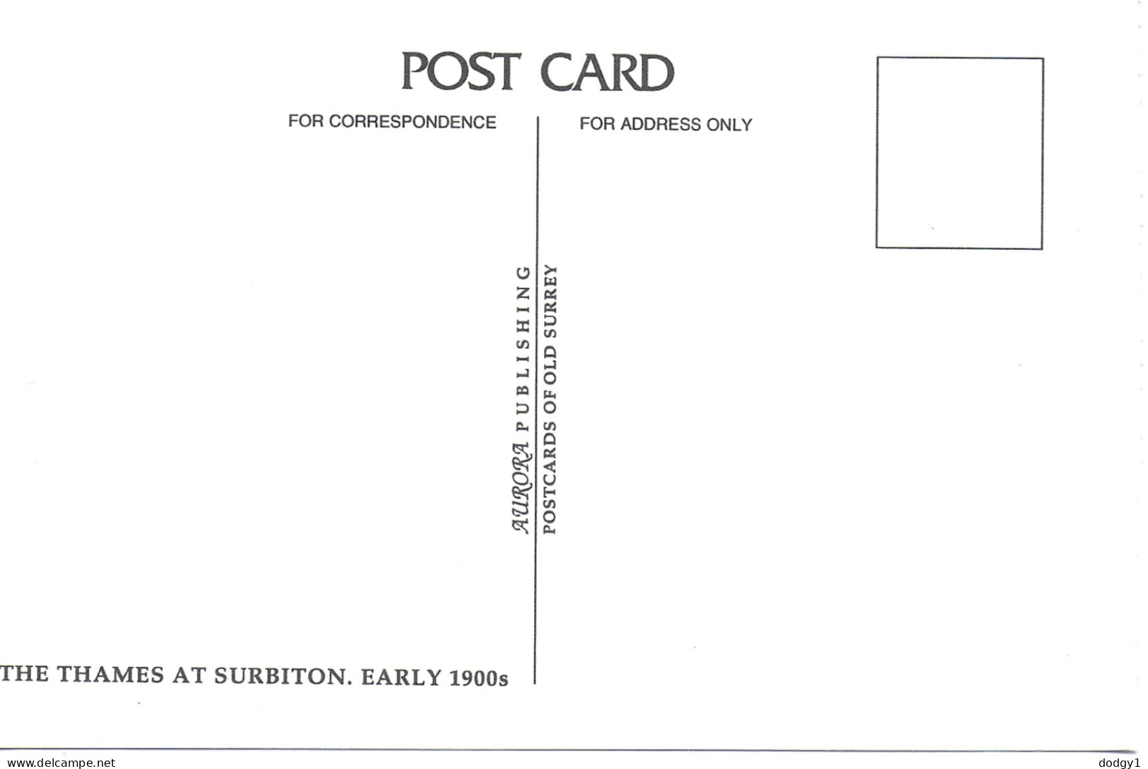 REPRODUCTION CARD. THE THAMES AT SURBITON, EARLY 1900's, SURREY, ENGLAND. UNUSED POSTCARD   Tc6 - Surrey