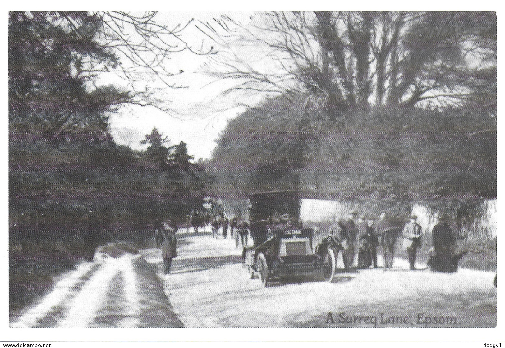 REPRODUCTION CARD. A LANE IN EPSOM, SURREY, ENGLAND. UNUSED POSTCARD   Tc6 - Surrey