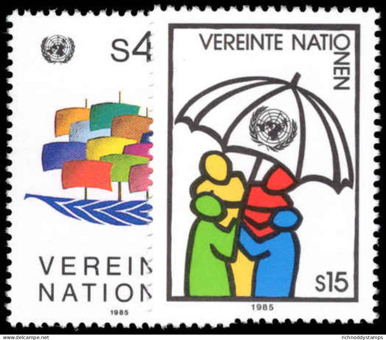 Vienna 1985 Boat And Umbrellas Unmounted Mint. - Ongebruikt