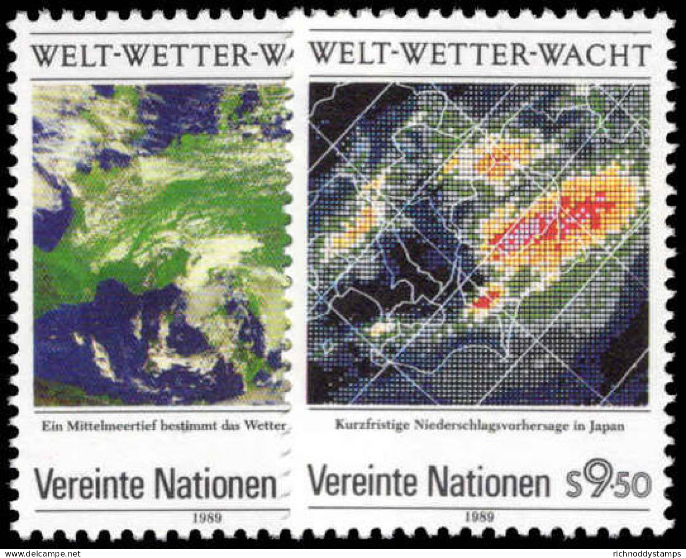 Vienna 1989 World Weather Watch Unmounted Mint. - Unused Stamps