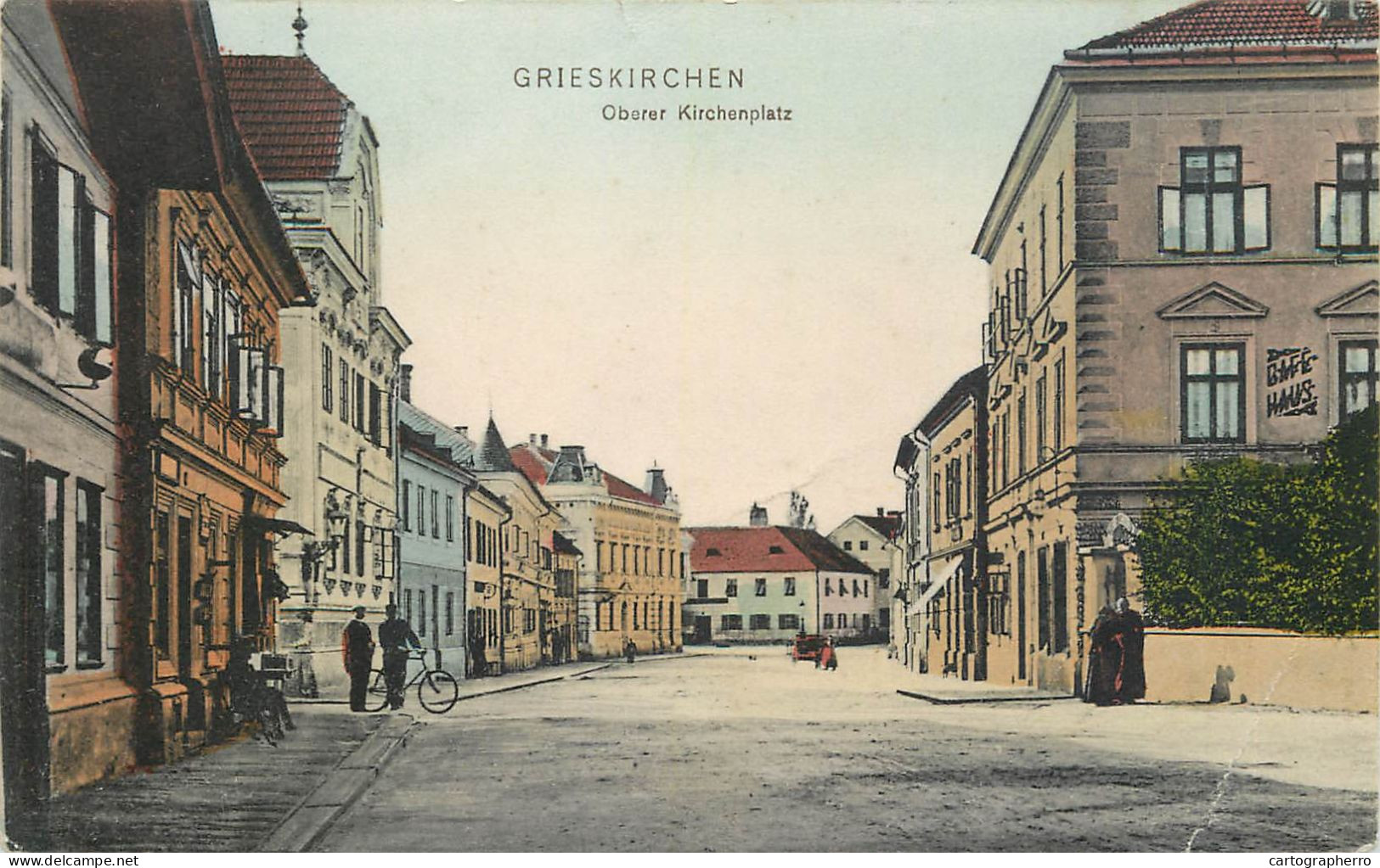 AK Grieskirchen SOberer Kirchenplatz - Grieskirchen