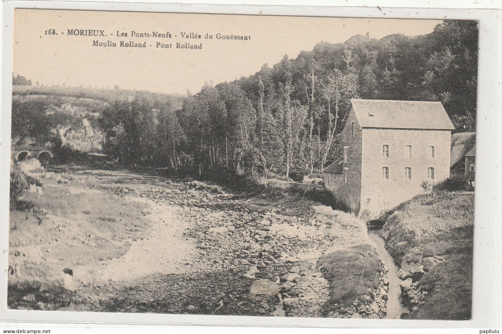 56 DEPT 22 : édit. Bertro-Lesage N° 168 : Morieux Les Ponts Neufs , Moulin Rolland , Vallée Du Gouéssant - Morieux