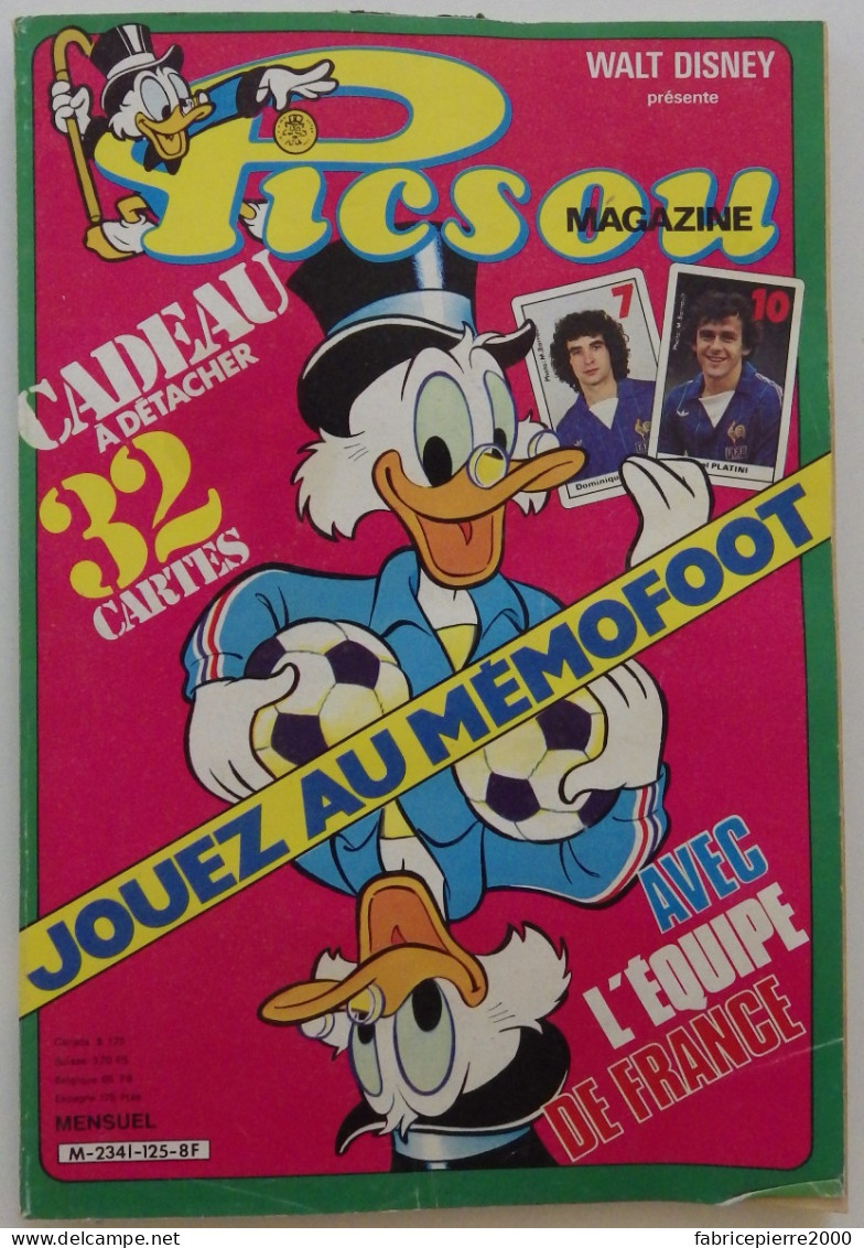 PICSOU MAGAZINE N°125 Juillet 1982 TBE - Picsou Magazine