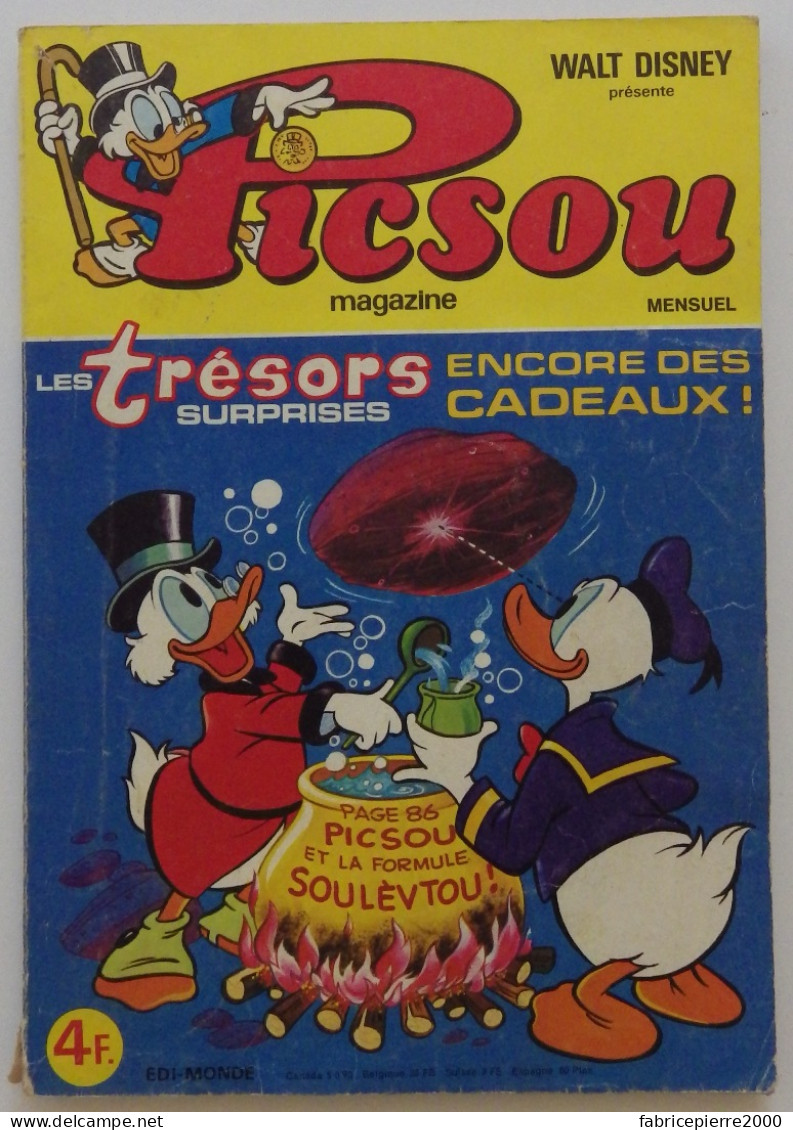 PICSOU MAGAZINE N°67 Septembre 1977 TBE - Picsou Magazine