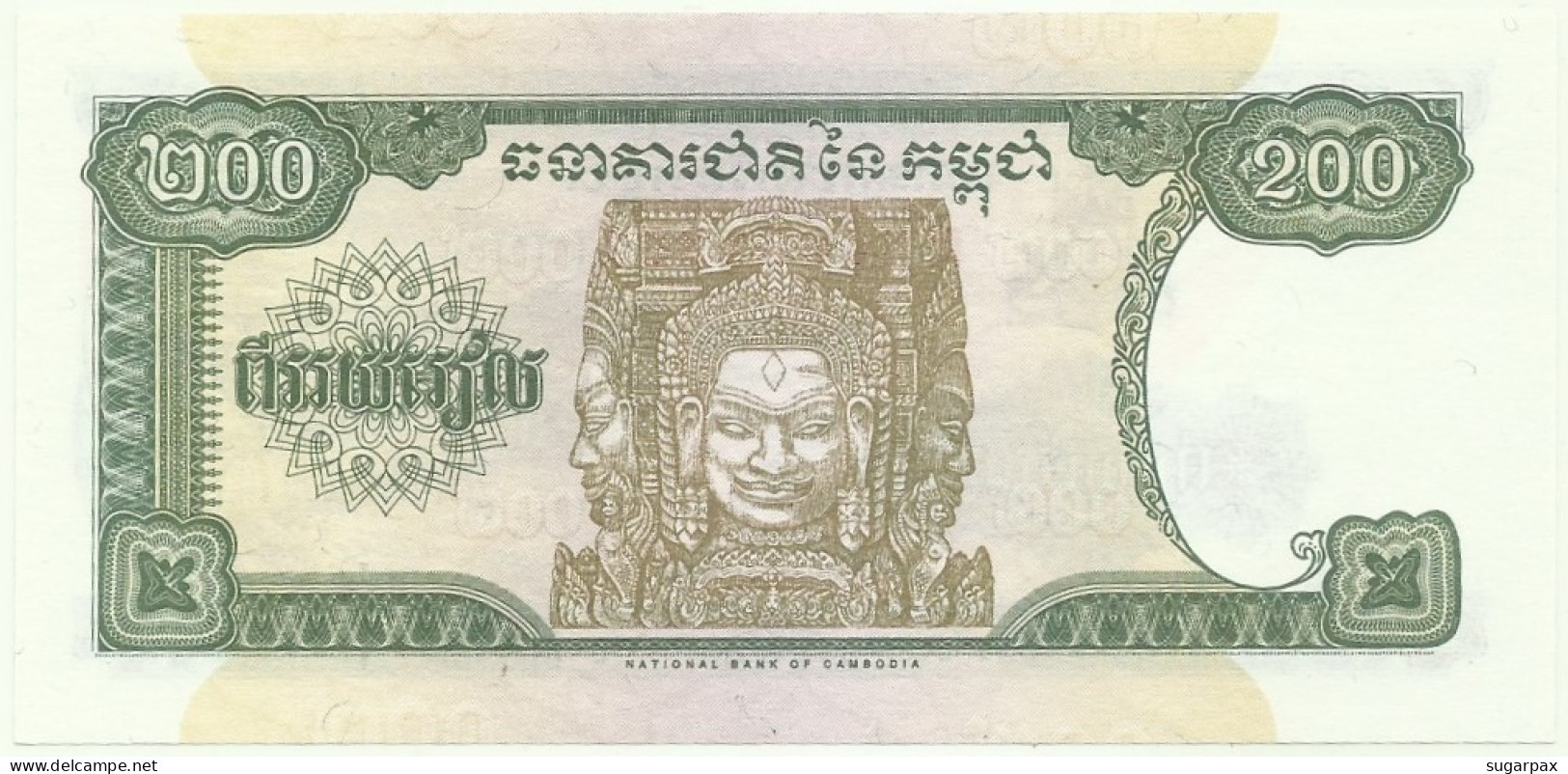 Cambodia - 200 Riels - 1995 - Pick: 42.a - Unc. - Sign. 16 - National Banque - Cambodge