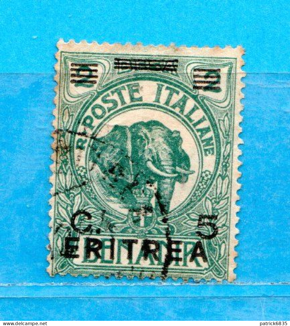 (Us8) ERITREA ° 1922 - Francobolli Di Somalia. 5 C. Su 2   Sass. 55 . Usato. Come Scansione. - Eritrée