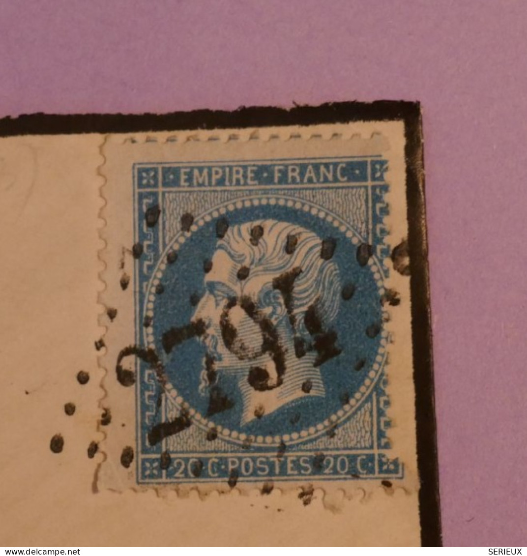 BU22 FRANCE BELLE  LETTRE RR 1867      A  ORLEANS +  N° 22 GC 2794 + AFF . PLAISANT+ - 1862 Napoléon III