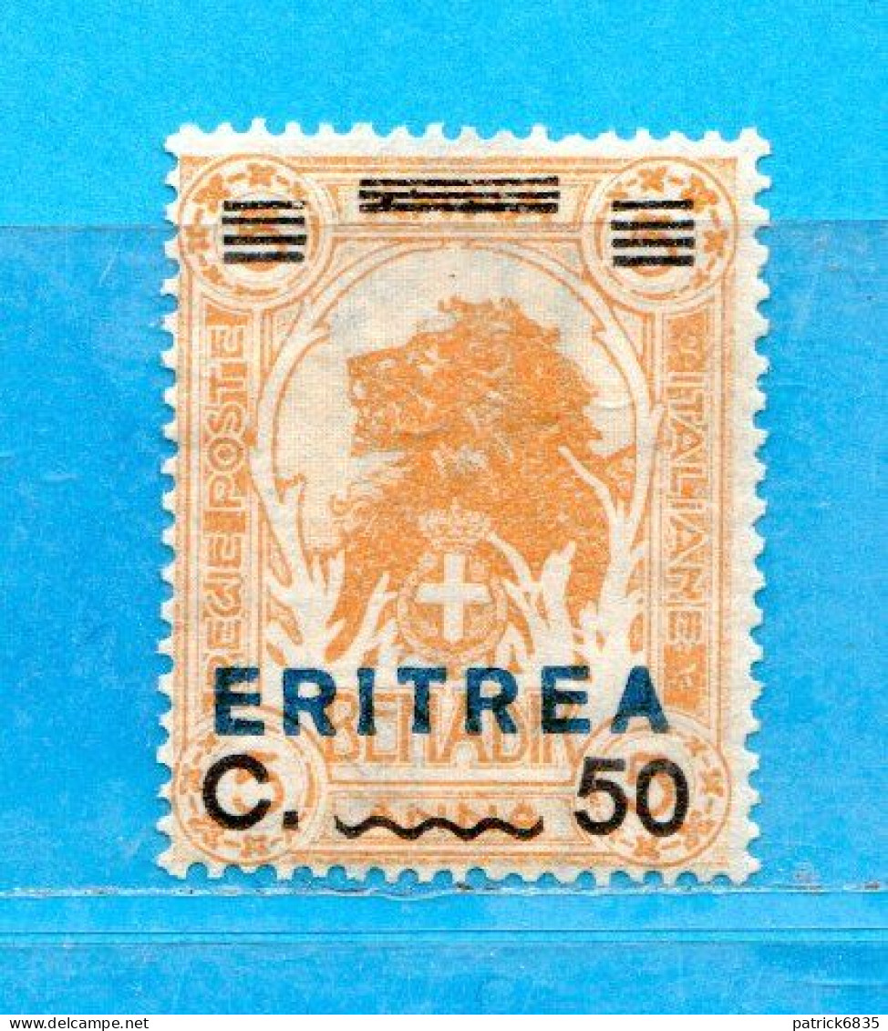 (Us8) ERITREA * 1924 - Francobolli Di Somalia. 50 C. Su 5   Sass. 58 . MH Senza Gomma. Come Scansione. - Eritrea