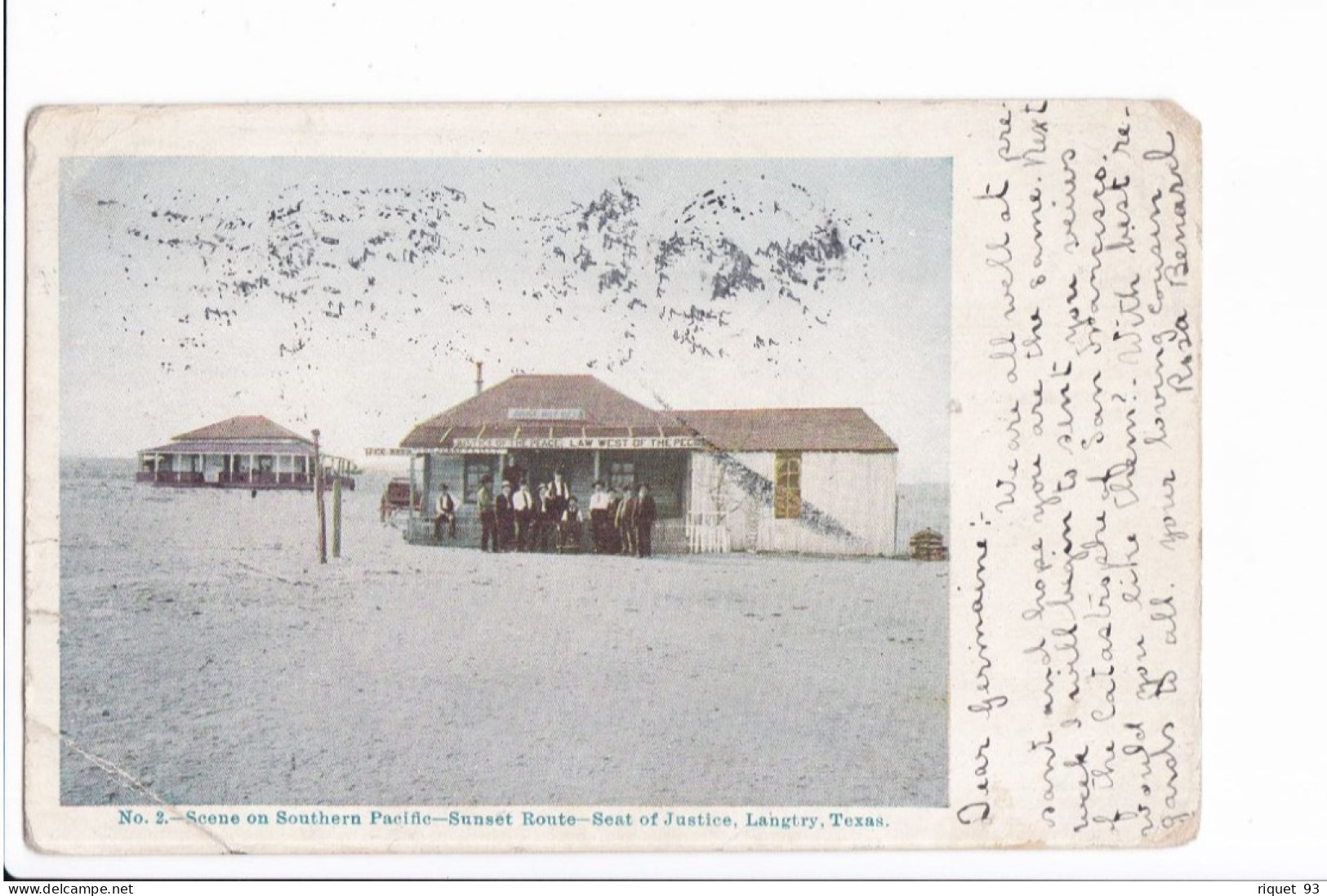 Scene On Southern Pacific Sunset Route - Seat Of Justice, Langtry, Texas - Autres & Non Classés