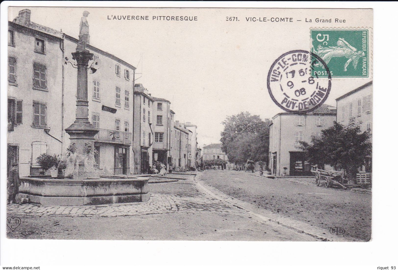 3671 - VIC-LE-COMTE - La Grande Rue - Vic Le Comte