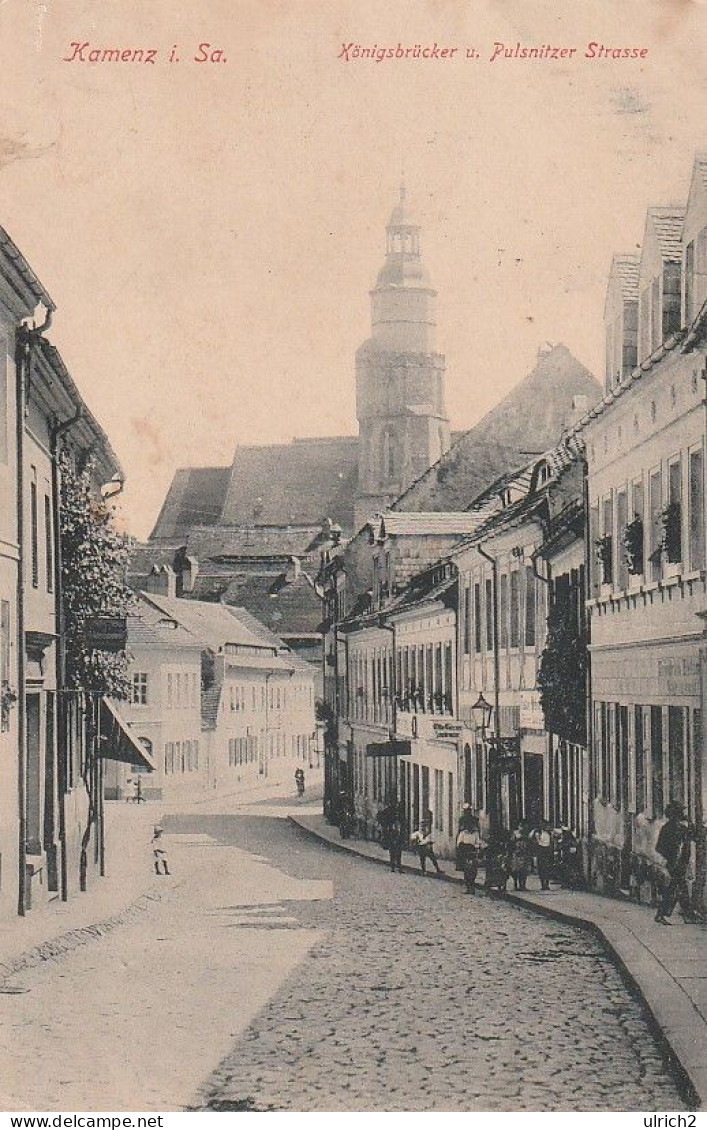 AK Kamenz I. Sa. -  Königsbrücker Und Pulsnitzer Strasse - Feldpost 1915 (64656) - Kamenz