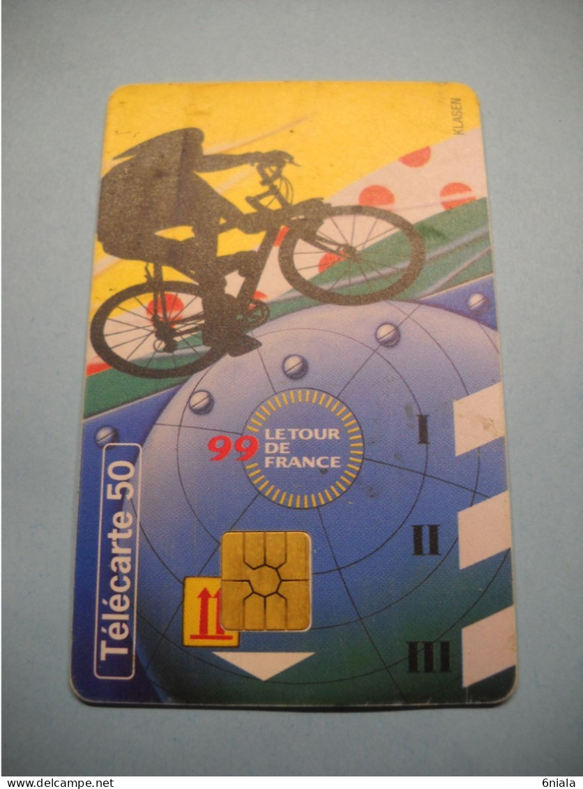 7597 Télécarte  Collection Cyclisme Tour De FRANCE 1999  Vélo   (scans Recto Verso) 50 U - Deportes