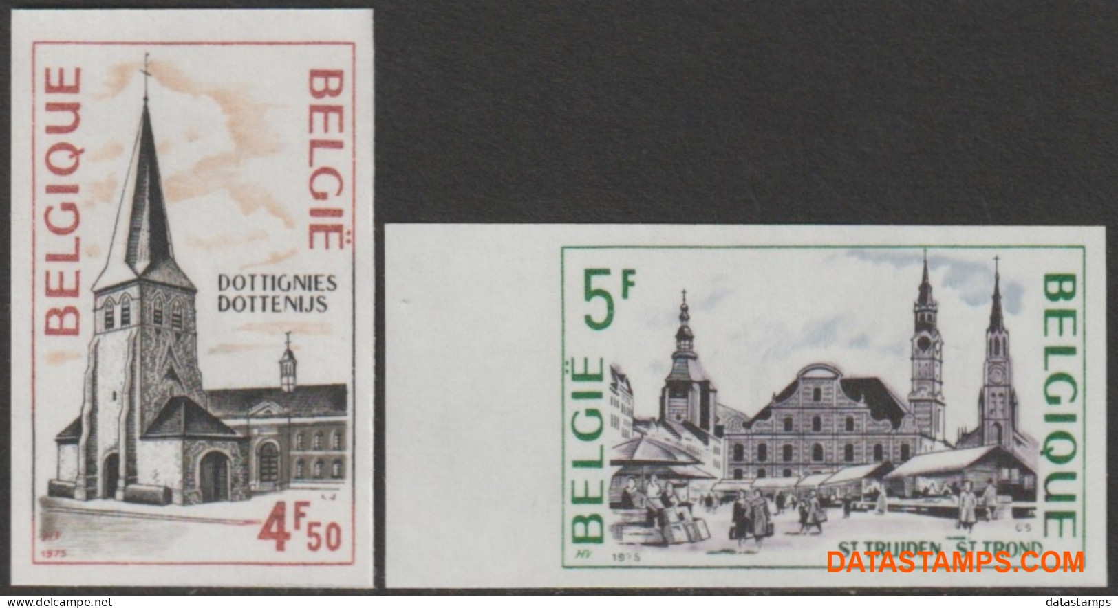 België 1975 - Mi:1824/1825, Yv:1763/1764, OBP:1772/1773, Stamp - □ - Toeristische Uitgifte  - 1961-1980