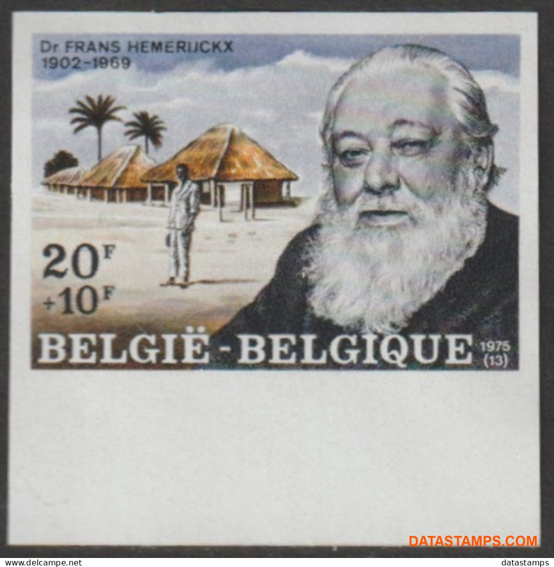 België 1975 - Mi:1830, Yv:1773, OBP:1778, Stamp - □ - Frans Hemerijckx  - 1961-1980