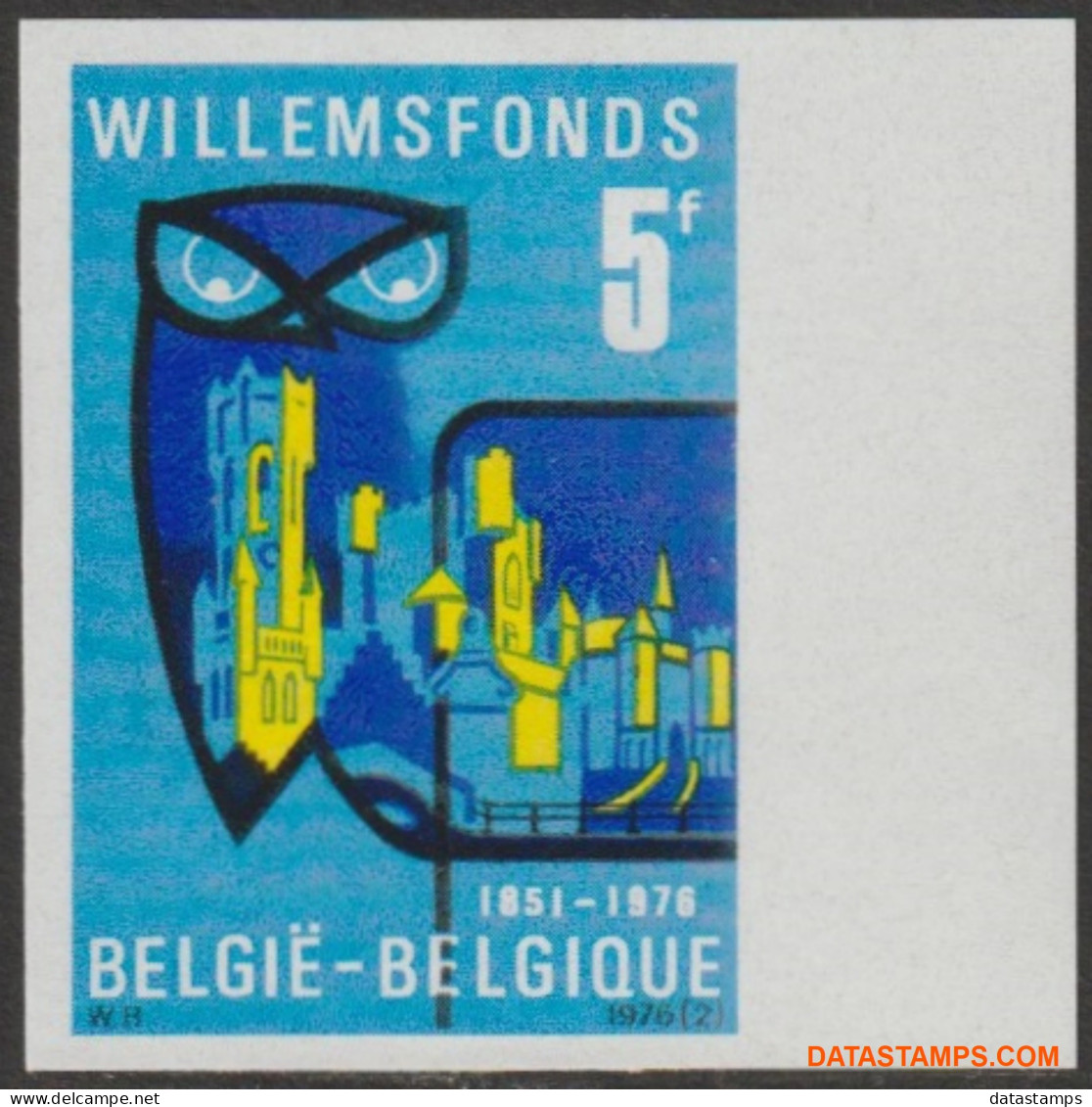 België 1976 - Mi:1848, Yv:1791, OBP:1796, Stamp - □ - Willemsfonds  - 1961-1980