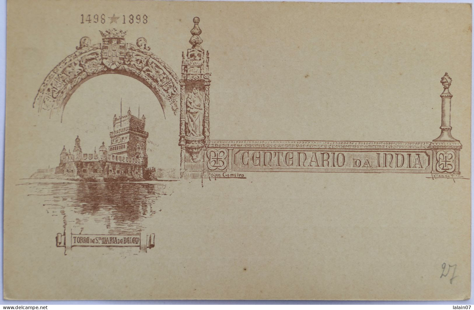 C. P. A. : TIMOR : Centenario Da India 1498 1898 - Osttimor