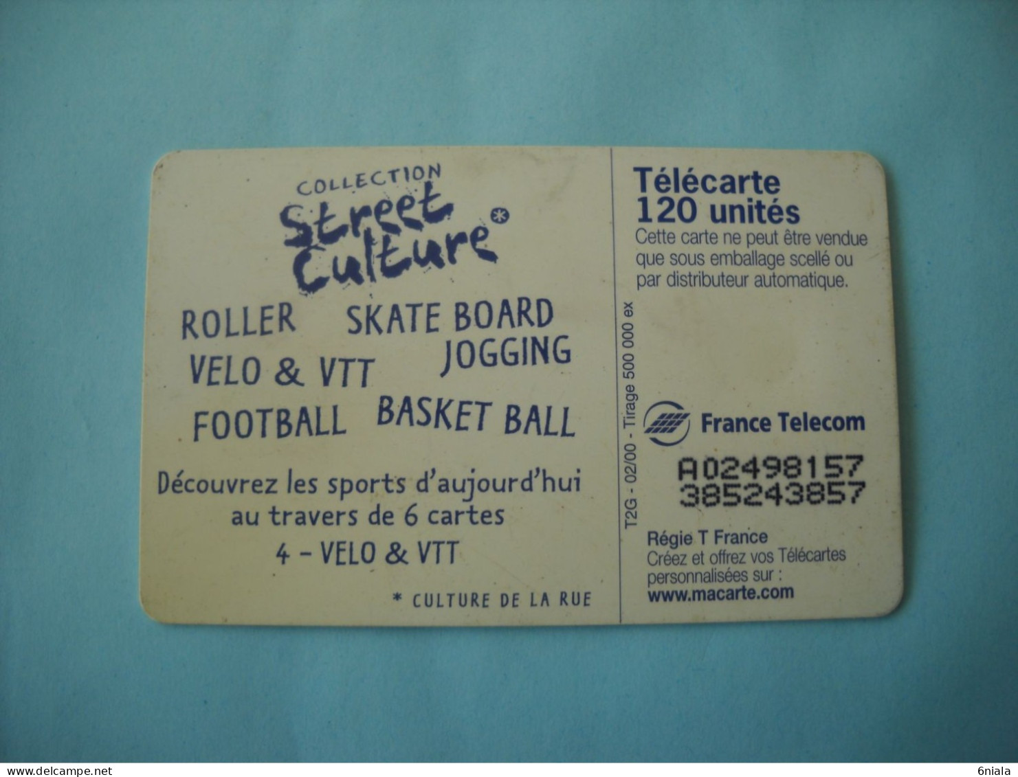 7601 Télécarte  Collection Cyclisme  Vélo VTT  ( 2 Scans ) 120 U 500 000 EX - Sport