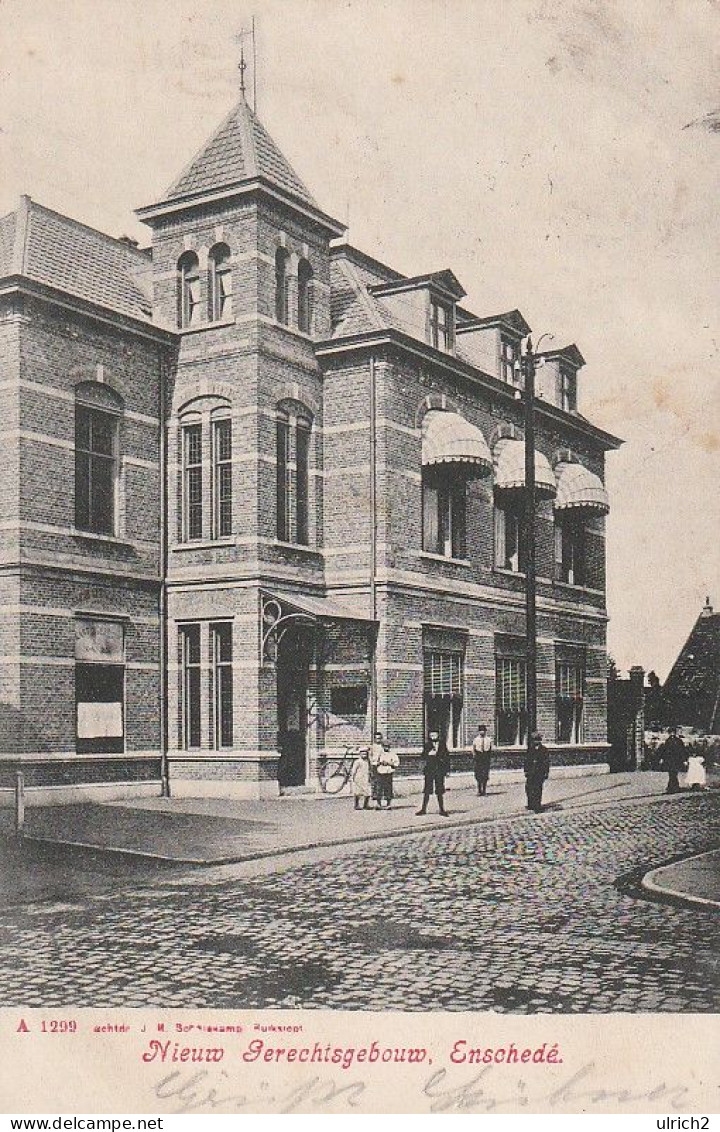AK Enschede - Nieuw Gerechtsgebouw - 1908 (64660) - Enschede