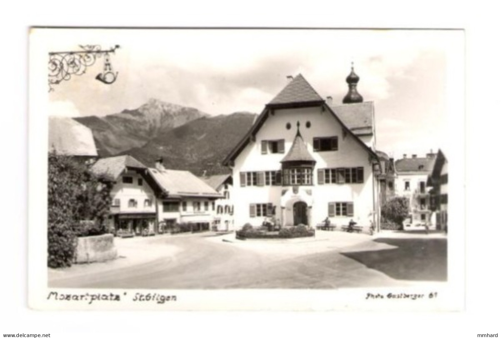 AK St.Gilgen Mozartplatz Salzburg Gel Österreich Austria - St. Gilgen