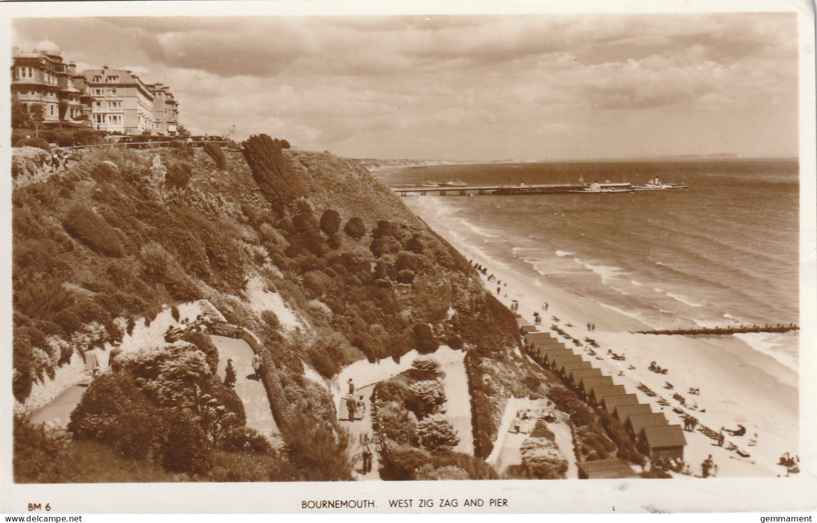 BOURNEMOUTH - WEST ZIG ZAG AND PIER - Bournemouth (fino Al 1972)