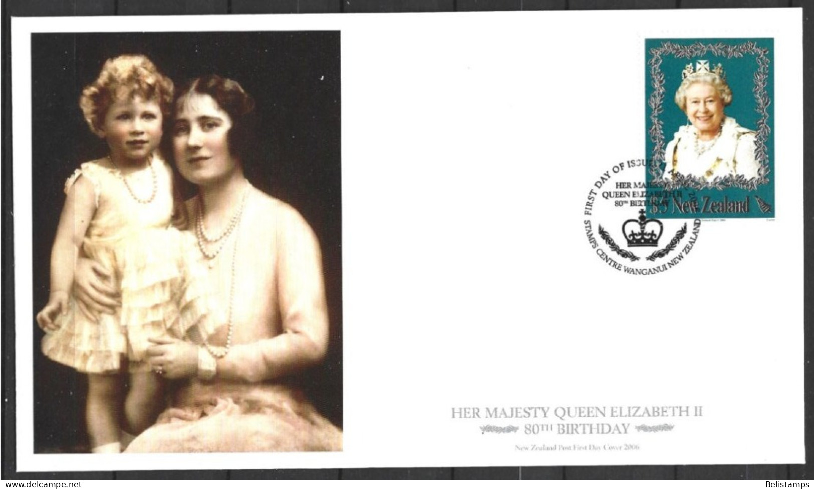 New Zealand 2006. Scott #2068a (FDC) Queen Elizabeth II, 80th Birthday  *Complete Issue* - FDC