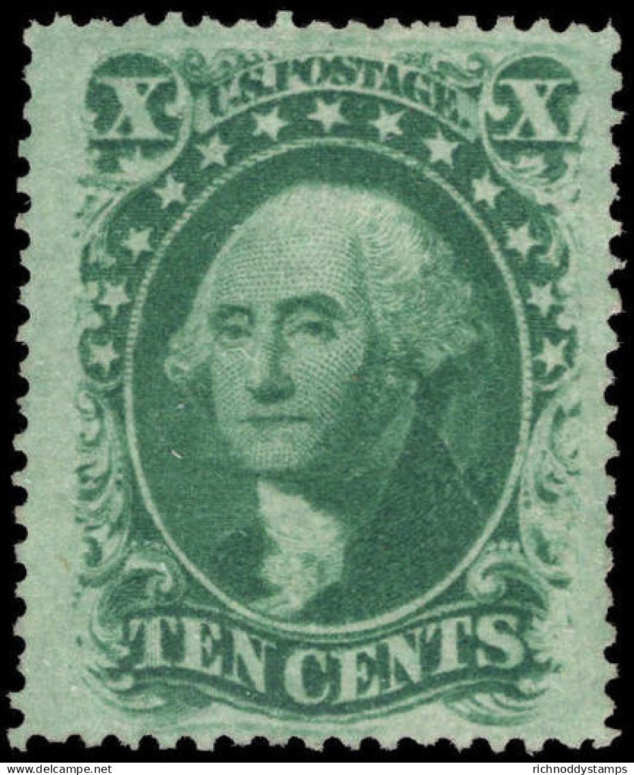 USA 1857-61 10c Green Believed To Be Type V But With Characteristics Of Type III Unused No Gum. - Unused Stamps