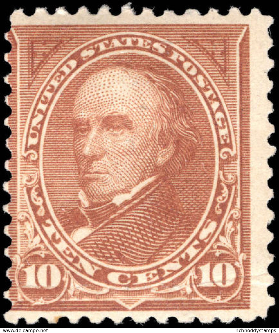 USA 1898-1900 10c Brown (light Crease) Type I Fine Mounted Mint. - Neufs