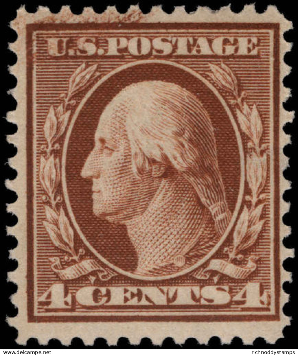 USA 1908-10 4c Yellow-brown Unmounted Mint. - Unused Stamps