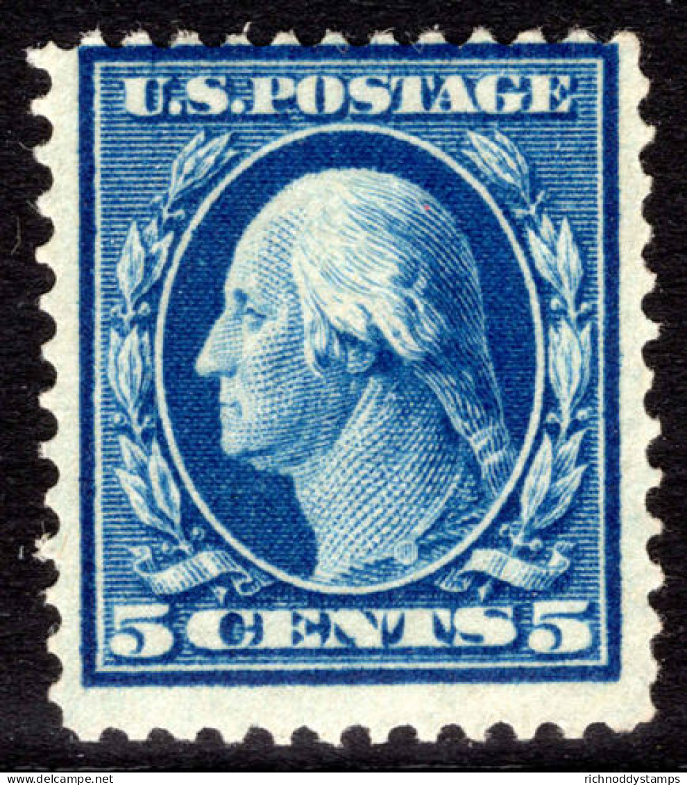 USA 1908-10 5c Deep Blue Unmounted Mint. - Unused Stamps