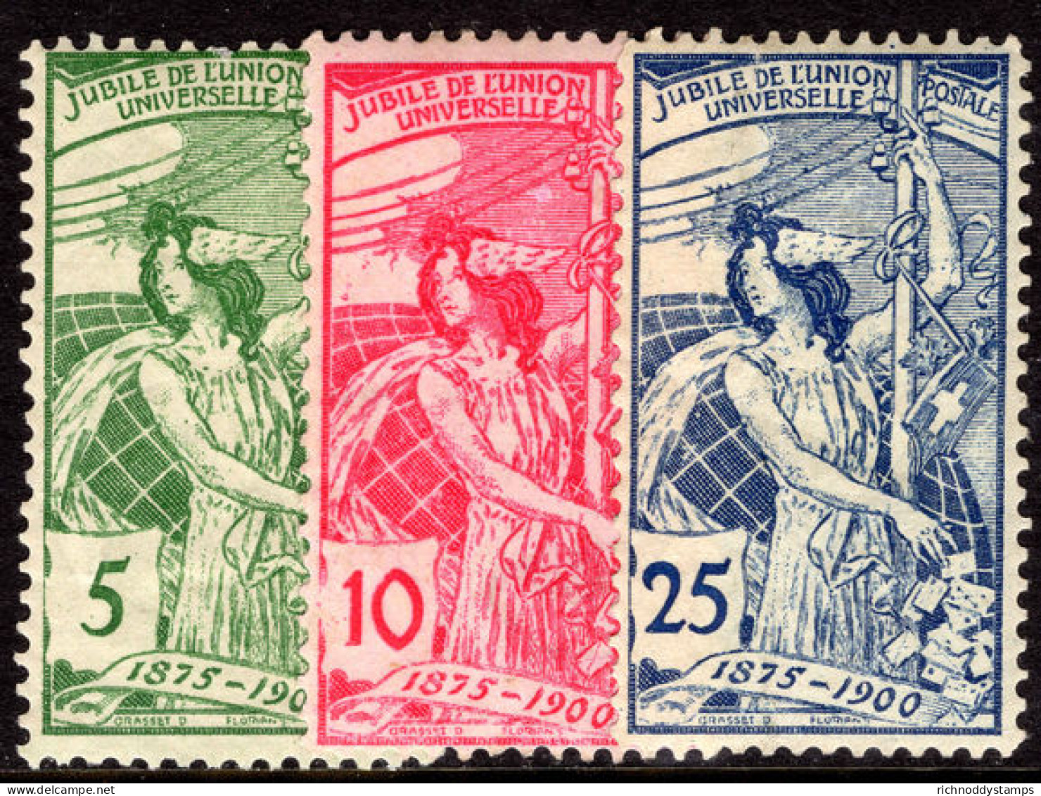 Switzerland 1900 UPU Fine Very Lightlymounted Mint. - Unused Stamps