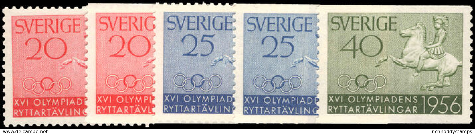 Sweden 1956 Olympics Booklet And Coil Set Unmounted Mint. - Nuovi