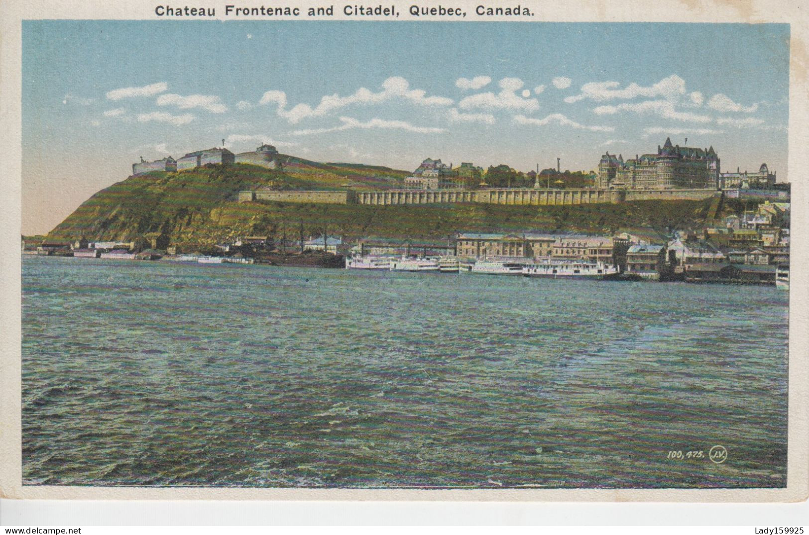 Chateau Frontenac Citadel Harbor Cruise Ship Quebec City Québec Canada. Vue Du Fleuve St.Laurent Port Basse Ville 2 Sca - Québec - La Citadelle