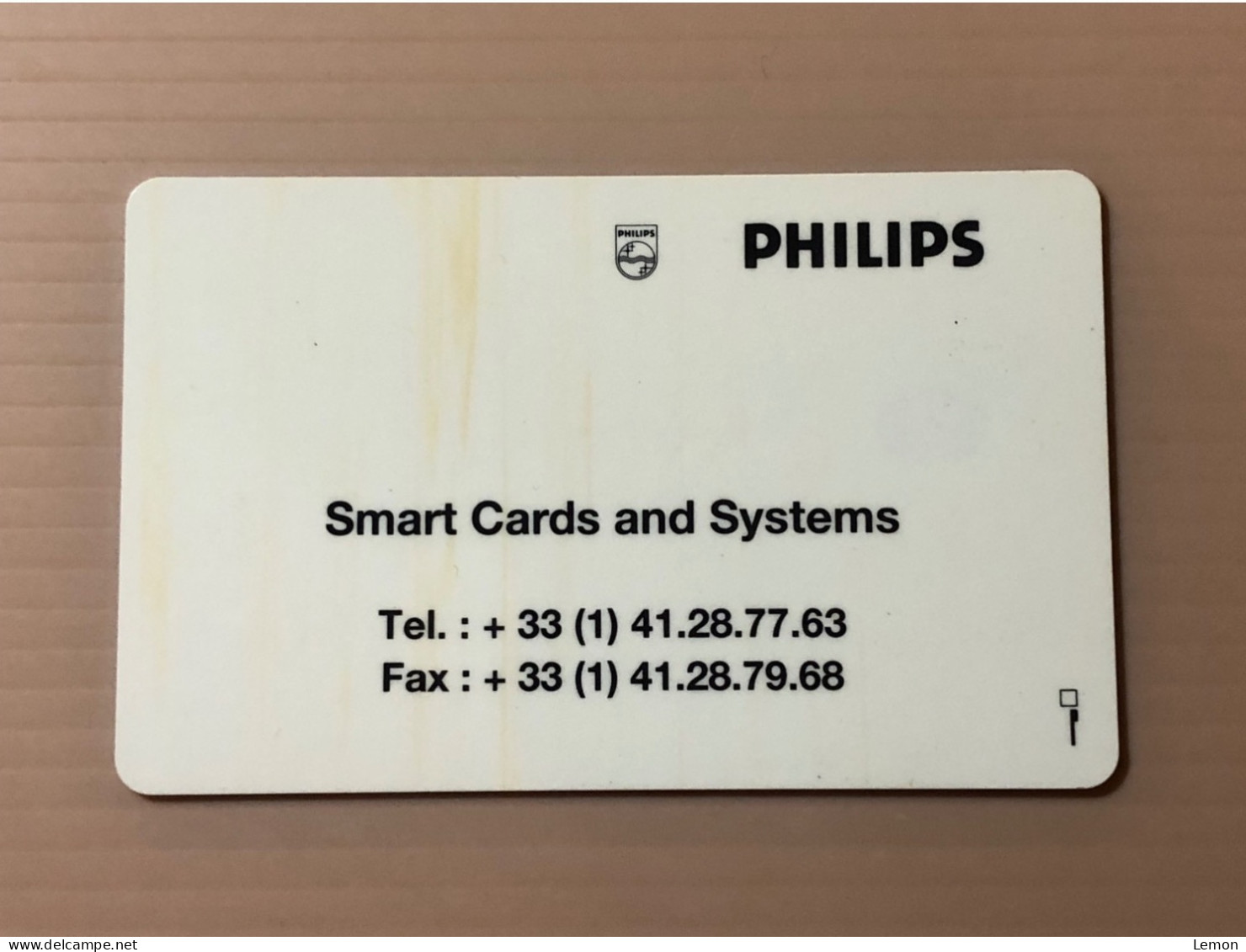 France Exhibition Smart Card Chip Card, Philips Smart Cards And Systems, Set Of 1 Mint Card. - Tarjetas De Salones Y Demostraciones