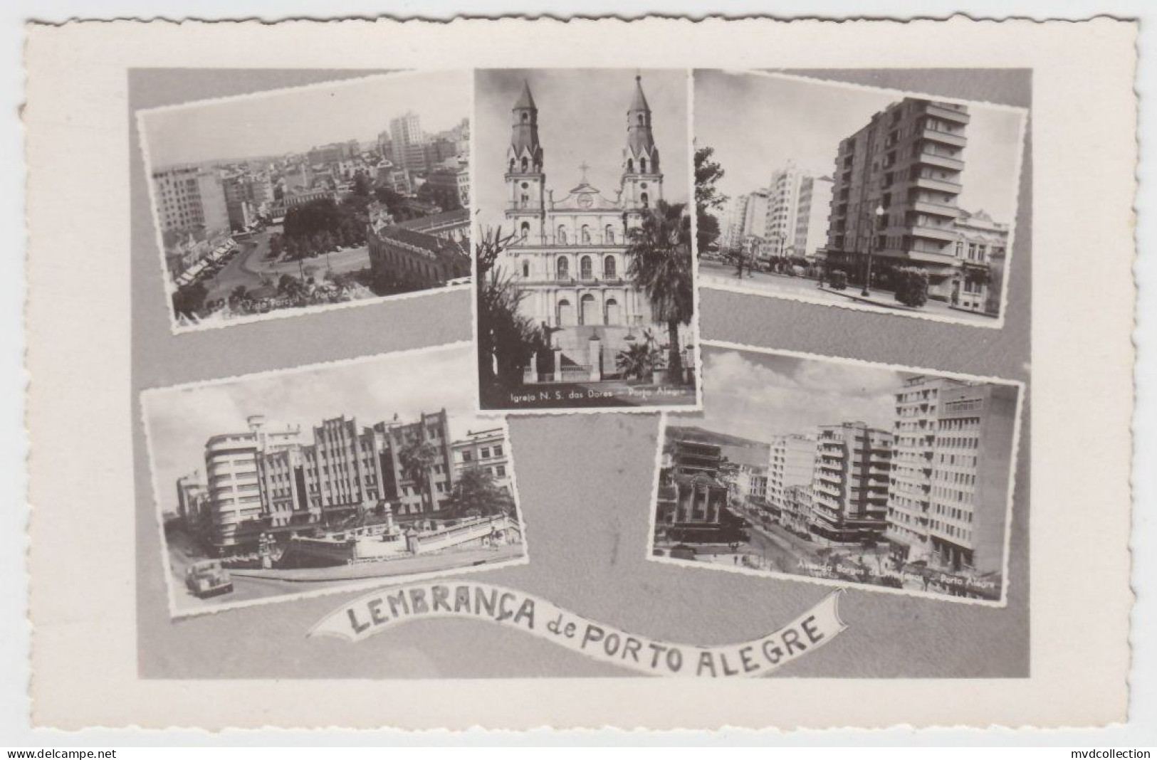 BRAZIL PORTO ALEGRE "Lembrança De Porto Alegre" PHOTO POSTCARD  Ed. WESSEL PC CPA - Porto Alegre