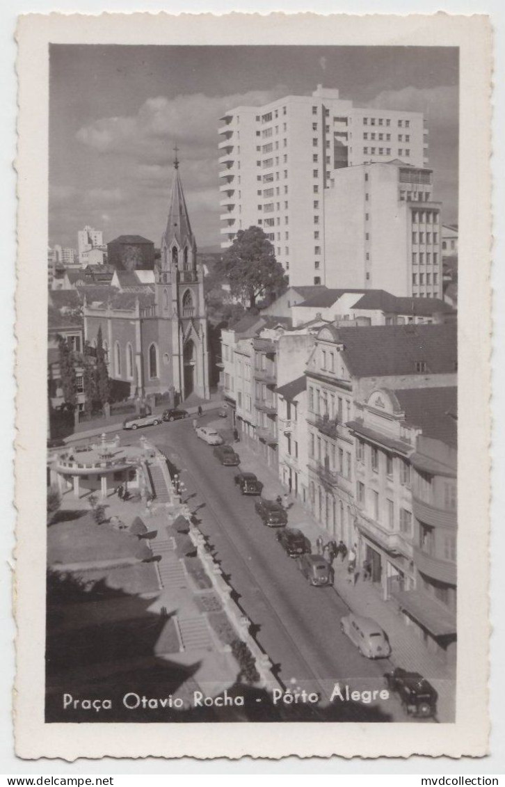 BRAZIL PORTO ALEGRE "Praça Octavio Rocha" PHOTO POSTCARD ED. WESSEL PC CPA - Porto Alegre