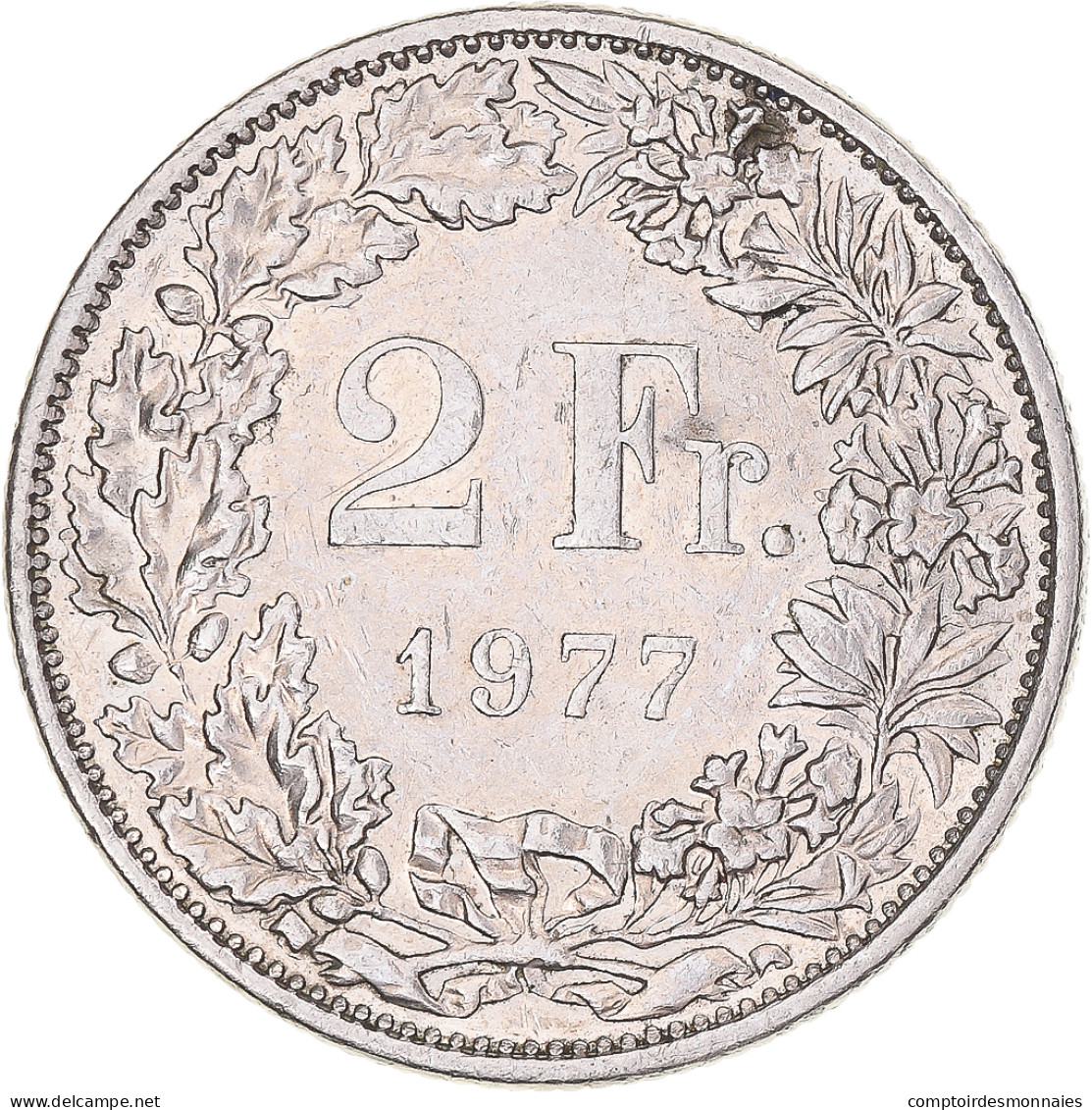 Monnaie, Suisse, 2 Francs, 1977 - Autres & Non Classés