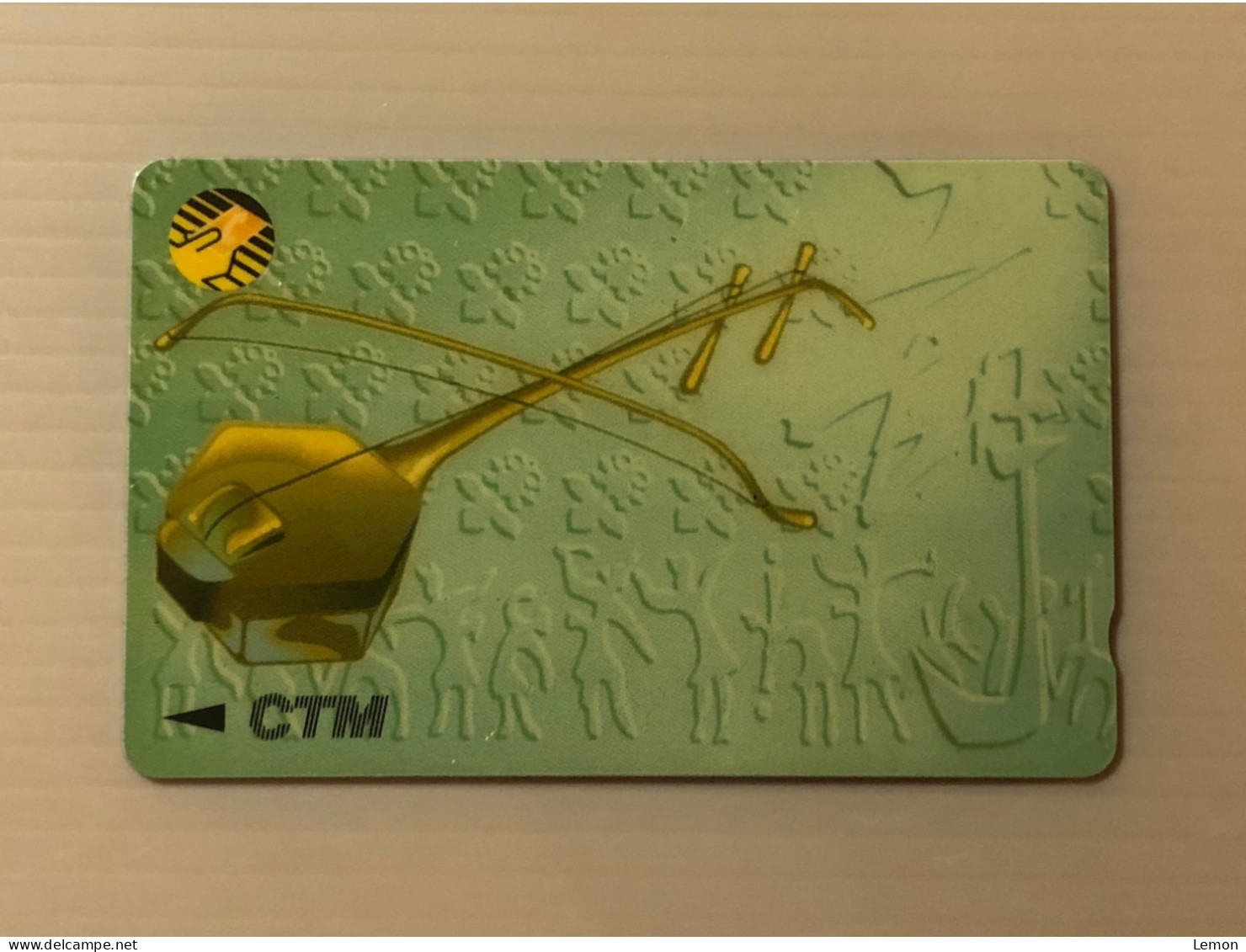 Macau Telecom CTM Gpt Phonecard, Chinese Musical Instrument, Set Of 1 Used Card - Macau