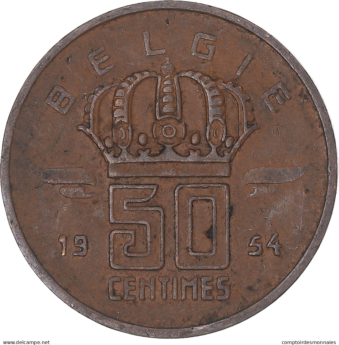 Monnaie, Belgique, 50 Centimes, 1954 - 50 Cent