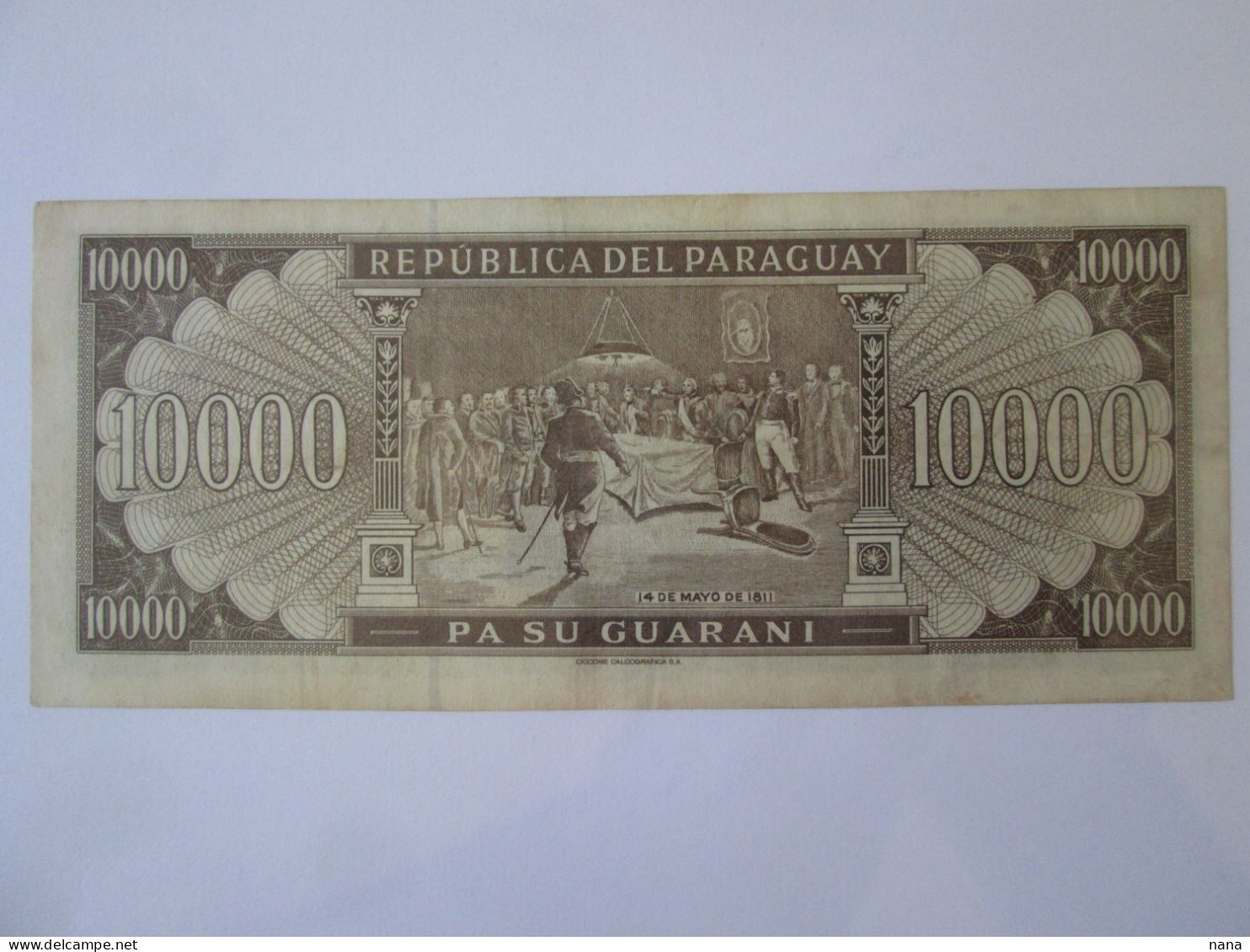 Rare Year! Paraguay 10000 Guaranies 1998 Banknote,see Pictures - Paraguay