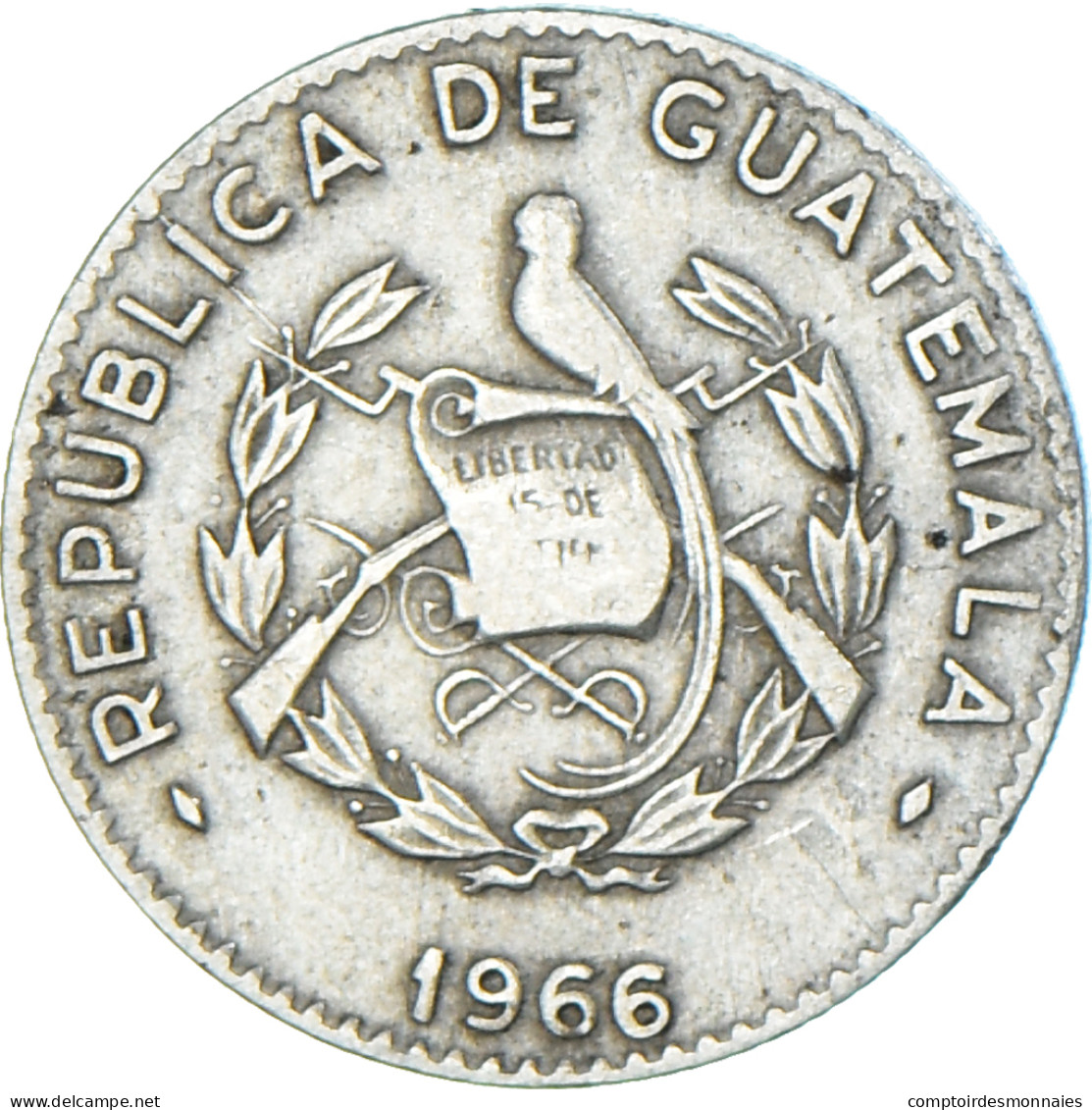 Monnaie, Guatemala, 5 Centavos, 1966 - Guatemala