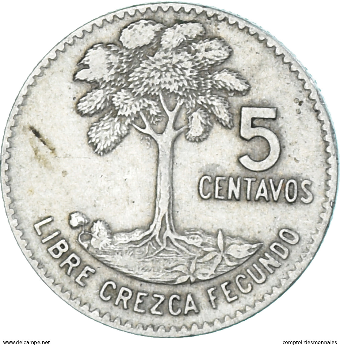 Monnaie, Guatemala, 5 Centavos, 1966 - Guatemala