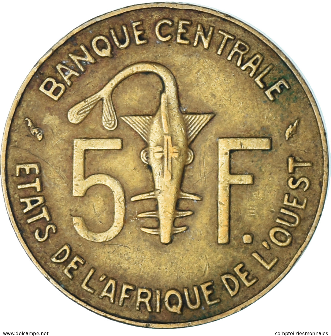 Monnaie, Communauté économique Des États De L'Afrique De L'Ouest, 5 Francs - Costa D'Avorio